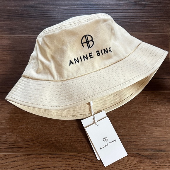 Anine Bing Accessories - Anine Bing Cool Ivory Nicks Bucket Hat